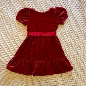 Girls CrewCuts Holiday Velvet Dress size 6